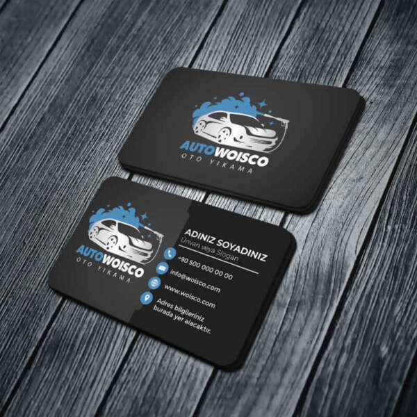 Oto Yıkama Kartvizit Baskı Md:YKN005 1000 Adet Kartvizit Bastırma