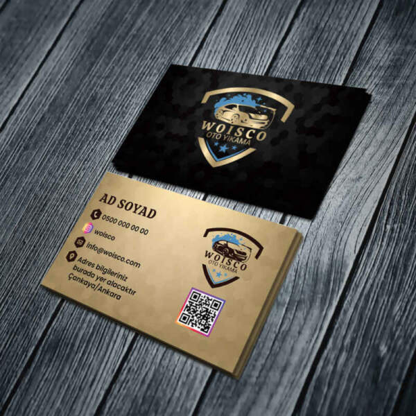 Oto Yıkama Kartvizit Baskı Md:YKN006 1000 Adet Kartvizit Bastırma
