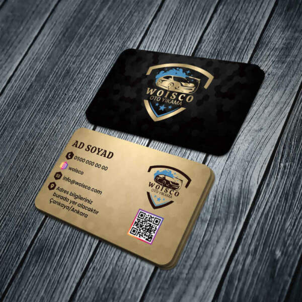 Oto Yıkama Kartvizit Baskı Md:YKN006 1000 Adet Kartvizit Bastırma