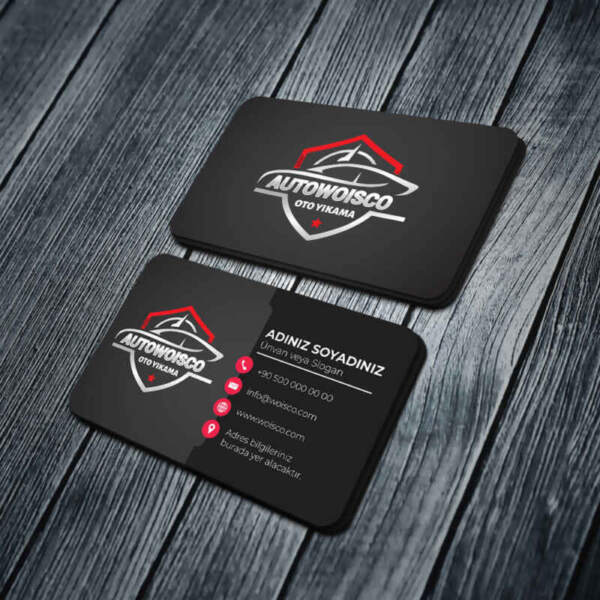 Oto Yıkama Kartvizit Baskı Md:YKN003 1000 Adet Kartvizit Bastırma