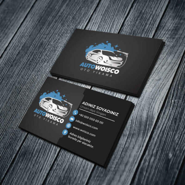 Oto Yıkama Kartvizit Baskı Md:YKN005 1000 Adet Kartvizit Bastırma