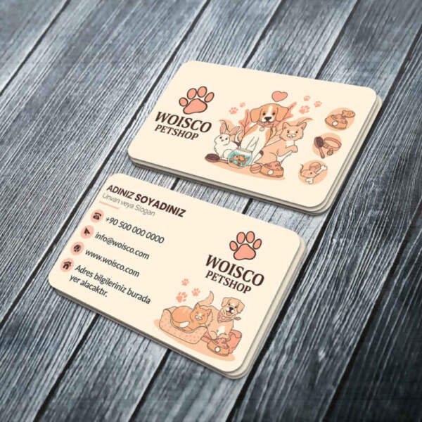 Petshop Kartvizit Baskı Md:PL005