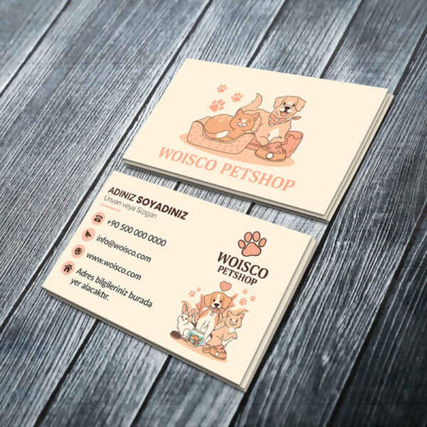 Petshop Kartvizit Baskı Md:PL006
