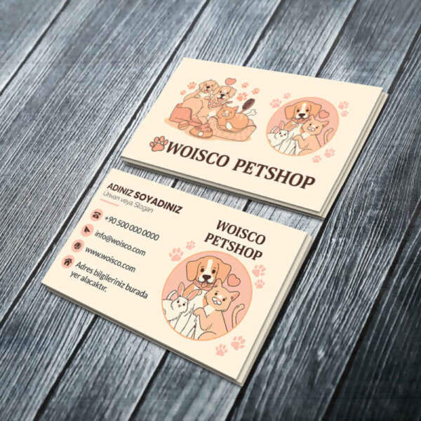 Petshop Kartvizit Baskı Md:PL004