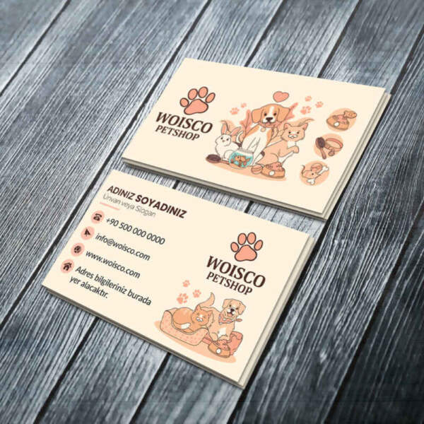 Petshop Kartvizit Baskı Md:PL005