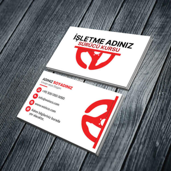 Sürücü Kursu Kartvizit Baskı Md:SK112