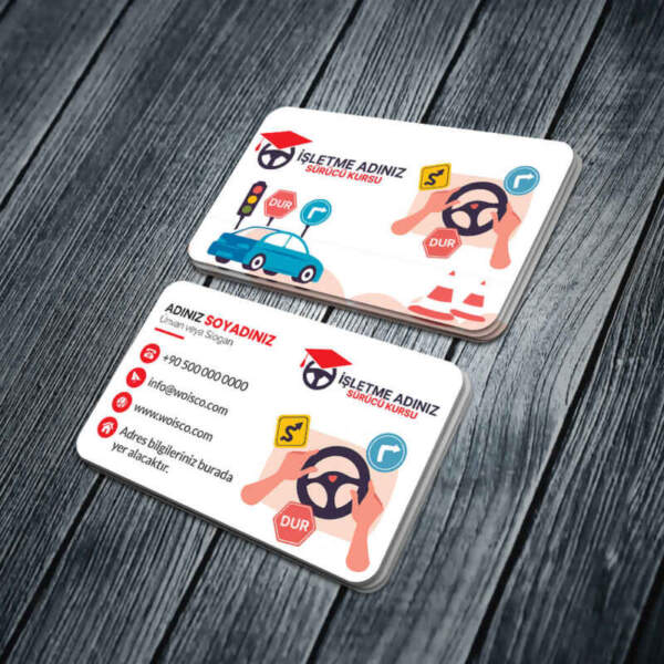 Sürücü Kursu Kartvizit Baskı Md:SK114