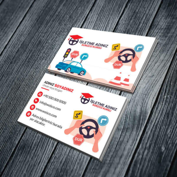 Sürücü Kursu Kartvizit Baskı Md:SK114