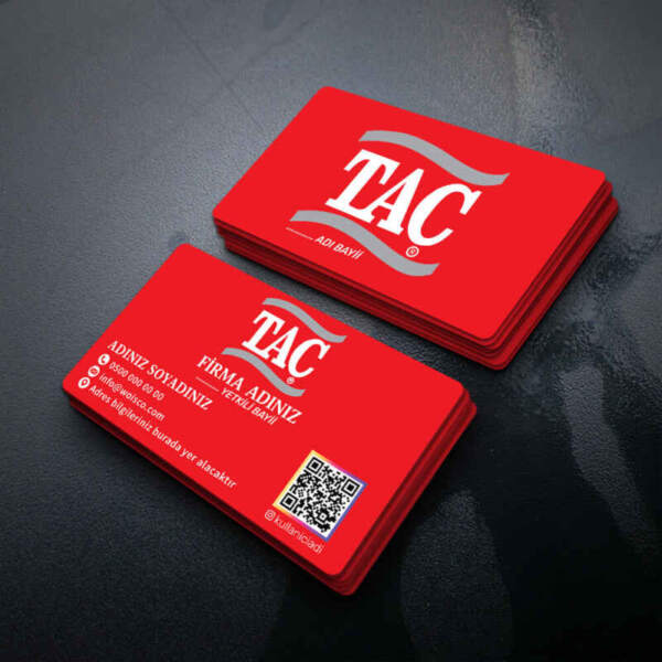 TAÇ Perde Kartvizit Baskı / Kartvizit Bastırma