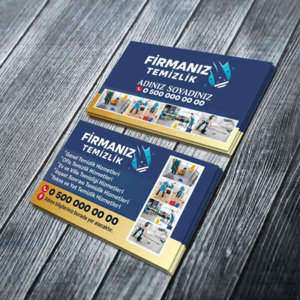 Temizlik Firması Kartvizit Baskı (Md:TZ008)