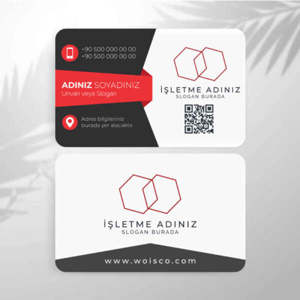 Kartvizit Tek veya Çift Yönlü Baskı (Model H184)