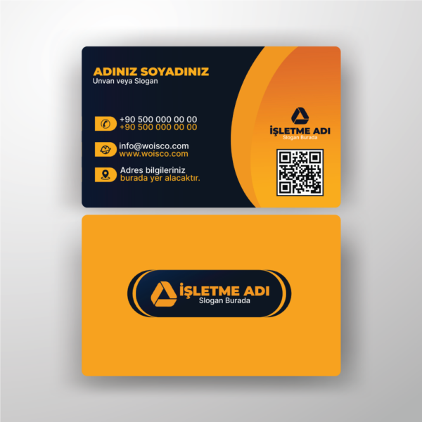 Kartvizit Tek veya Çift Yönlü Baskı (Model H138)