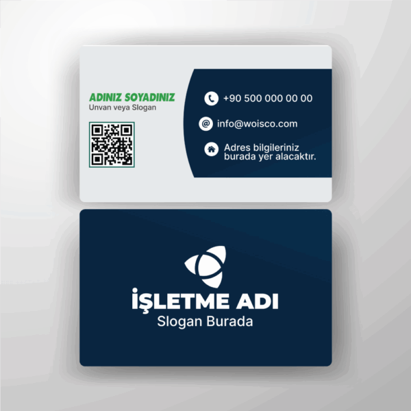 Kartvizit Tek veya Çift Yönlü Baskı (Model H152)