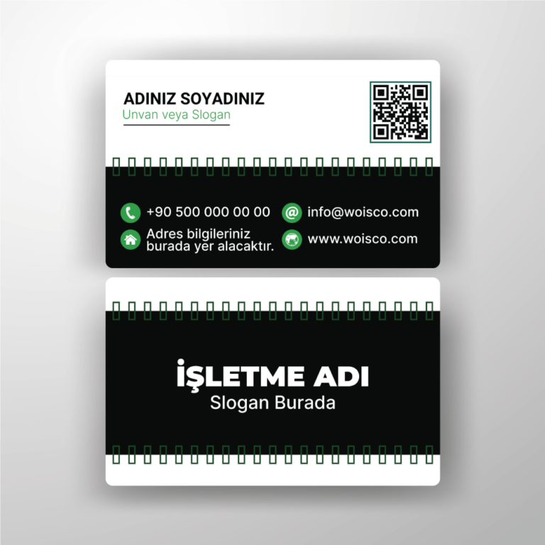 Kartvizit Tek veya Çift Yönlü Baskı (Model H154)