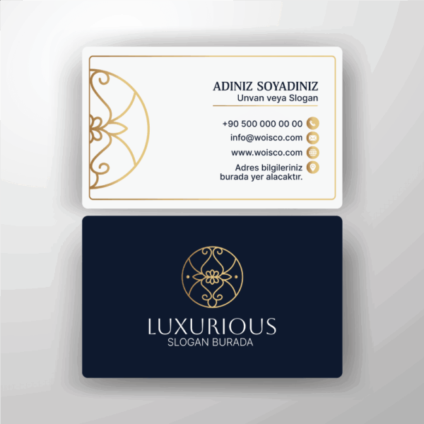 Kartvizit Tek veya Çift Yönlü Baskı (Model H137)