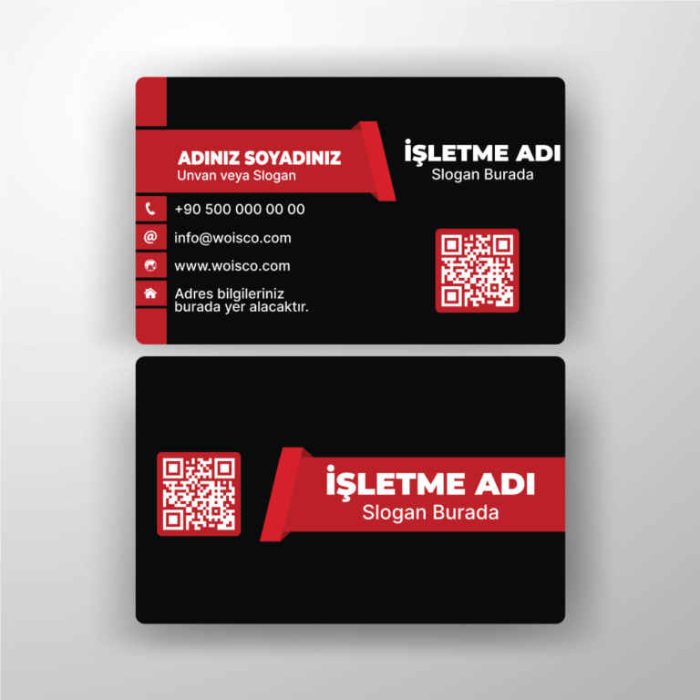 Kartvizit Tek veya Çift Yönlü Baskı (Model H156)