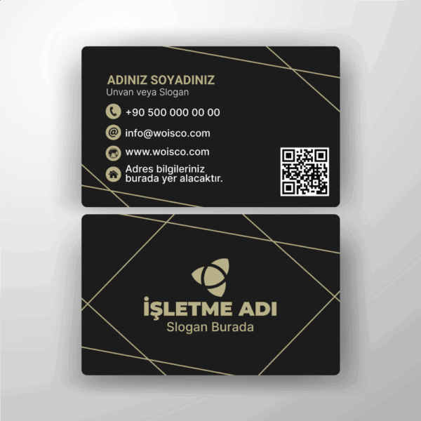 Kartvizit Tek veya Çift Yönlü Baskı (Model H157)