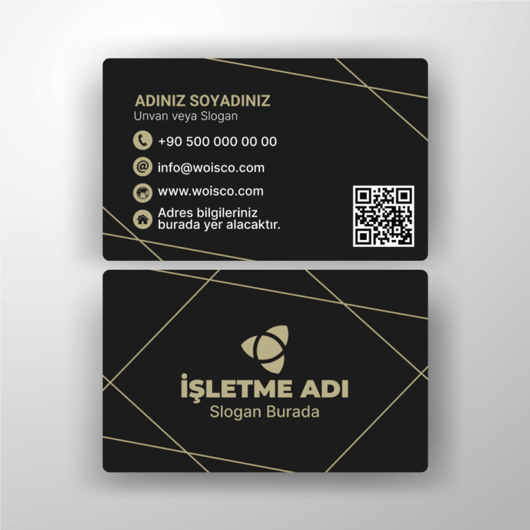 Kartvizit Tek veya Çift Yönlü Baskı (Model H157)