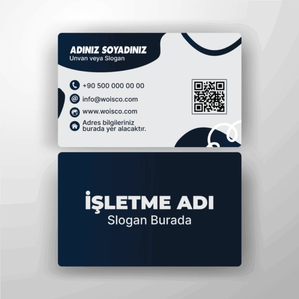Kartvizit Tek veya Çift Yönlü Baskı (Model H158)