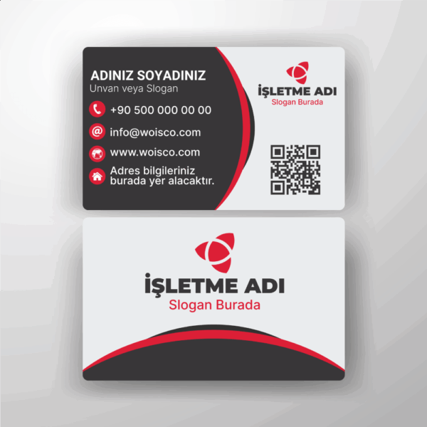 Kartvizit Tek veya Çift Yönlü Baskı (Model H160)