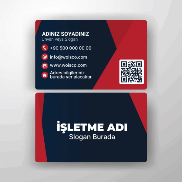 Kartvizit Tek veya Çift Yönlü Baskı (Model H162)