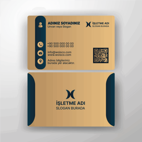 Kartvizit Tek veya Çift Yönlü Baskı (Model H143)