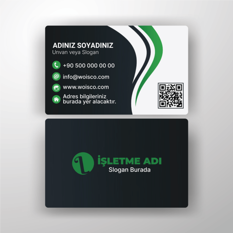 Kartvizit Tek veya Çift Yönlü Baskı (Model H145)