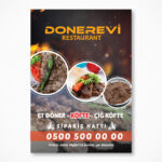 Lokanta ve Restauran Broşür - Dönerci, Pideci, Kebapçı Broşür (MD:R690)