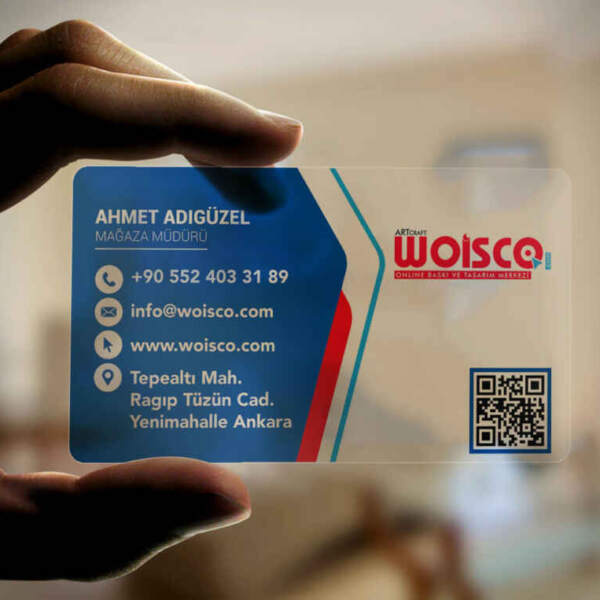 Şeffaf Kartvizit Bastır