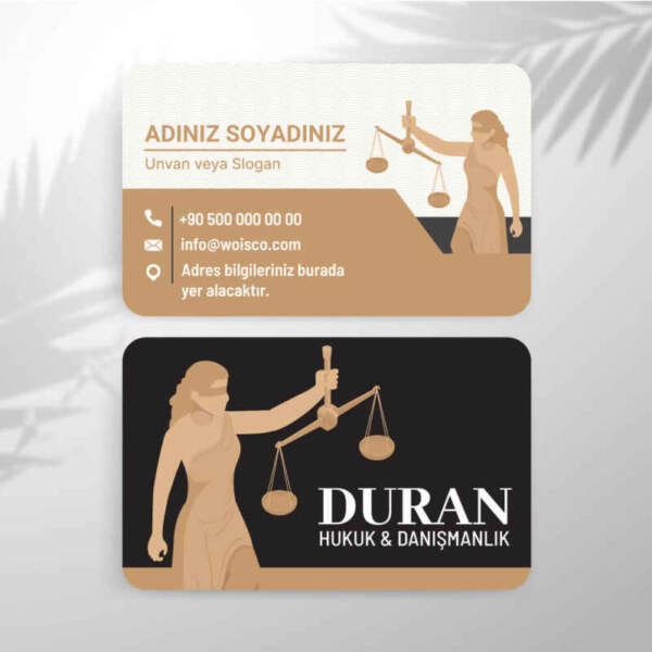 Avukat Kartvizit Baskı 1000 Adet (M: T3700)