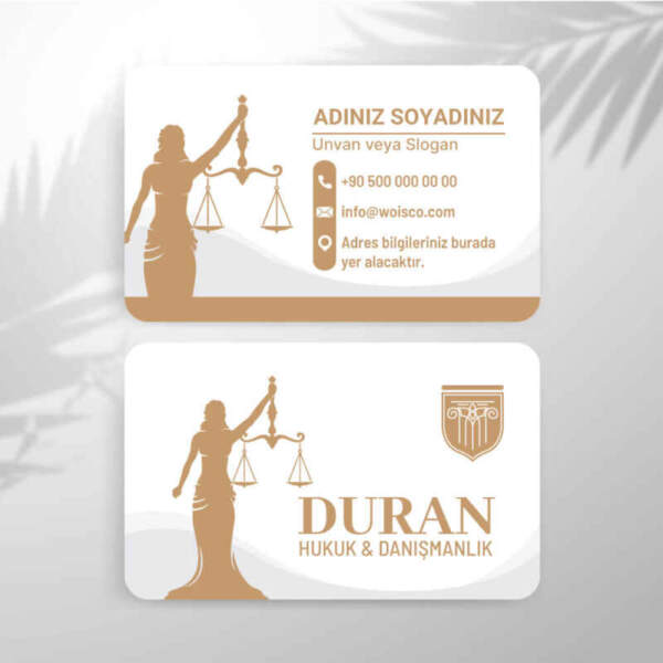 Avukat Kartvizit Baskı 1000 Adet (M: T3701)