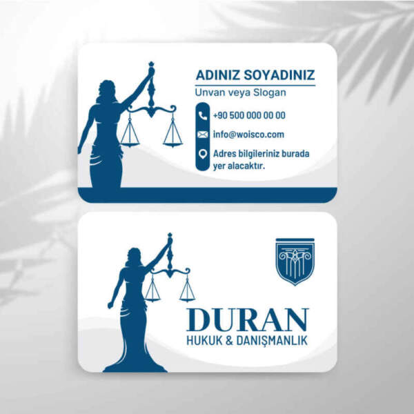 Avukat Kartvizit Baskı 1000 Adet (M: T3702)