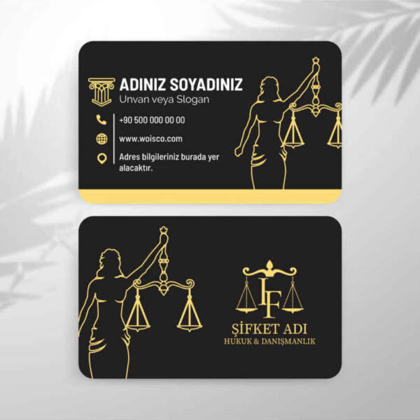 Avukat Kartvizit Baskı (M: T3673)