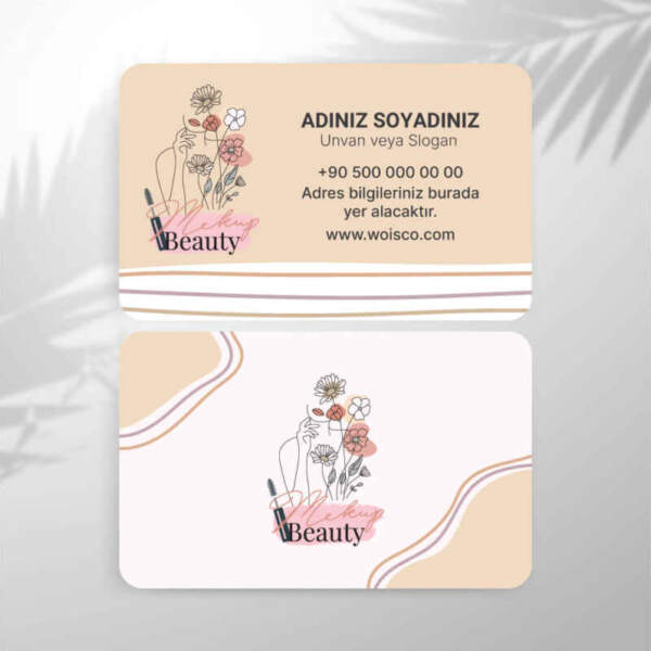 Güzellik SaloGüzellik Salonu Kartvizit Baskı (M: T3676)nu Kartvizit Baskı (M: T3676)