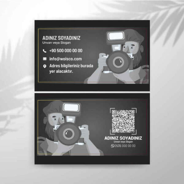 Fotografçı Kartvizit Baskı (Model: T3723)