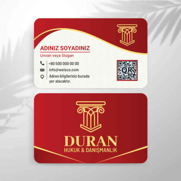 Avukat Kartvizit Baskı (Model: T3707)