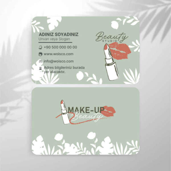 (Güzellik Merkezi) Makeup Kartvizit Baskı (M: T3679)