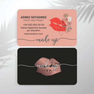(Güzellik Merkezi) Makeup Kartvizit Baskı (M: T3681)