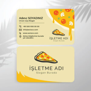 Pizzacı Kartvizit Baskı (M: T3687)