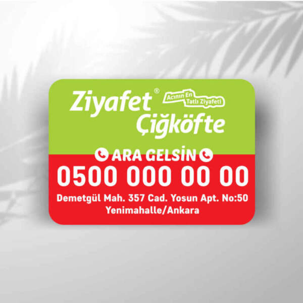 Ziyafet Çiğ Köfte Magnet Bastırma (MAG:Z102)