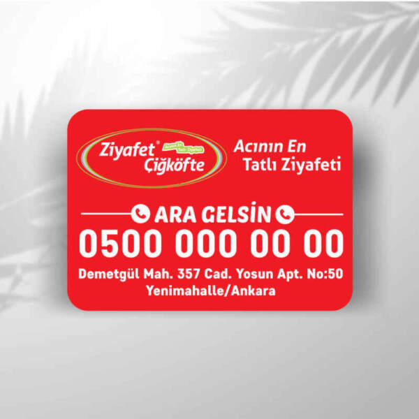 Ziyafet Çiğ Köfte Magnet Bastırma (MAG:Z105)