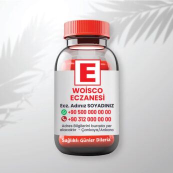 İlaç Şişesi Eczane Magneti (Md:1038B)