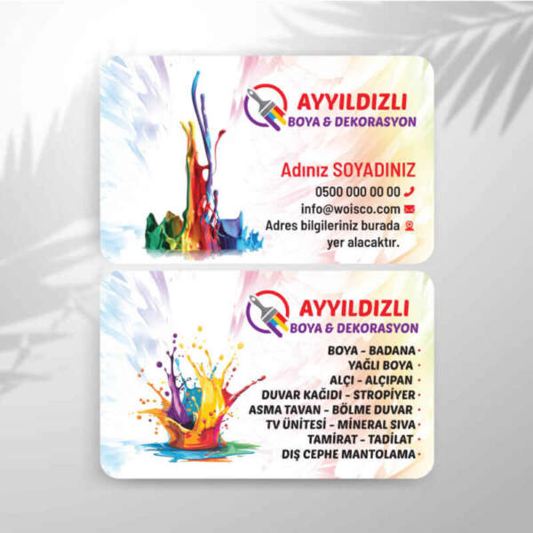 Boyacı Kartvizit Baskı (Model: BY736)