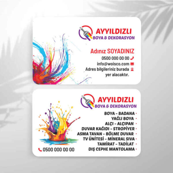 Boyacı Kartvizit Baskı (Model: BY737)