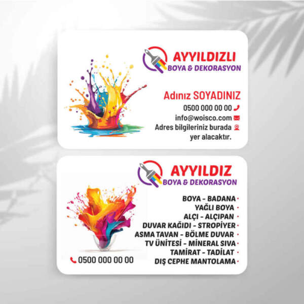 Boyacı Kartvizit Baskı (Model: BY738)