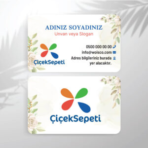 Çiçek Sepeti Kartvizit Baskı (Model: CS732)