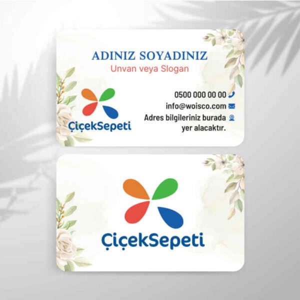 Çiçek Sepeti Kartvizit Baskı (Model: CS732)