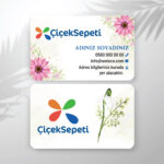 Çiçek Sepeti Kartvizit Baskı (Model: CS735)