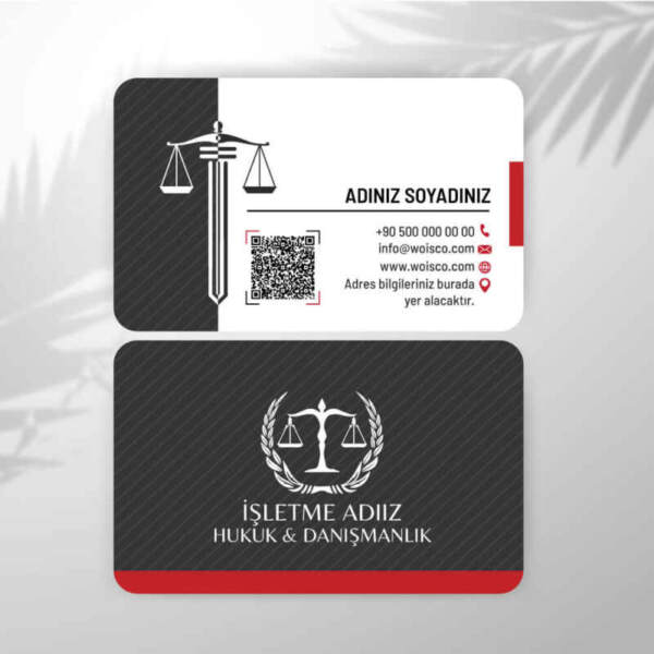 Avukat Kartvizit Baskı (Model J3010)