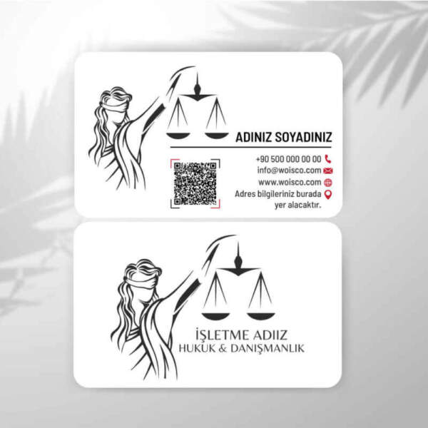Avukat Kartvizit Baskı (Justice Model J3007)